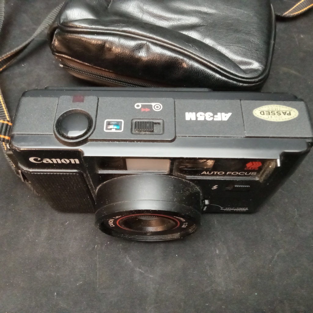 Canon AF35M Camera & Tokina Tripod - image 3 of 8