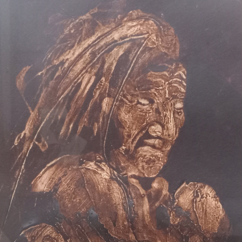 Red Cloud / Ali Web Framed Woodcut Prints - image 7 of 13