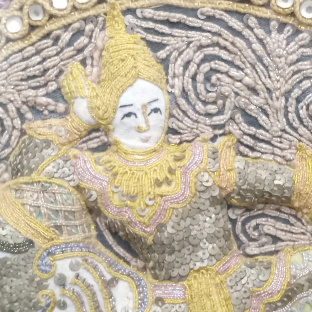 Vintage Thai Framed Textile - image 4 of 7