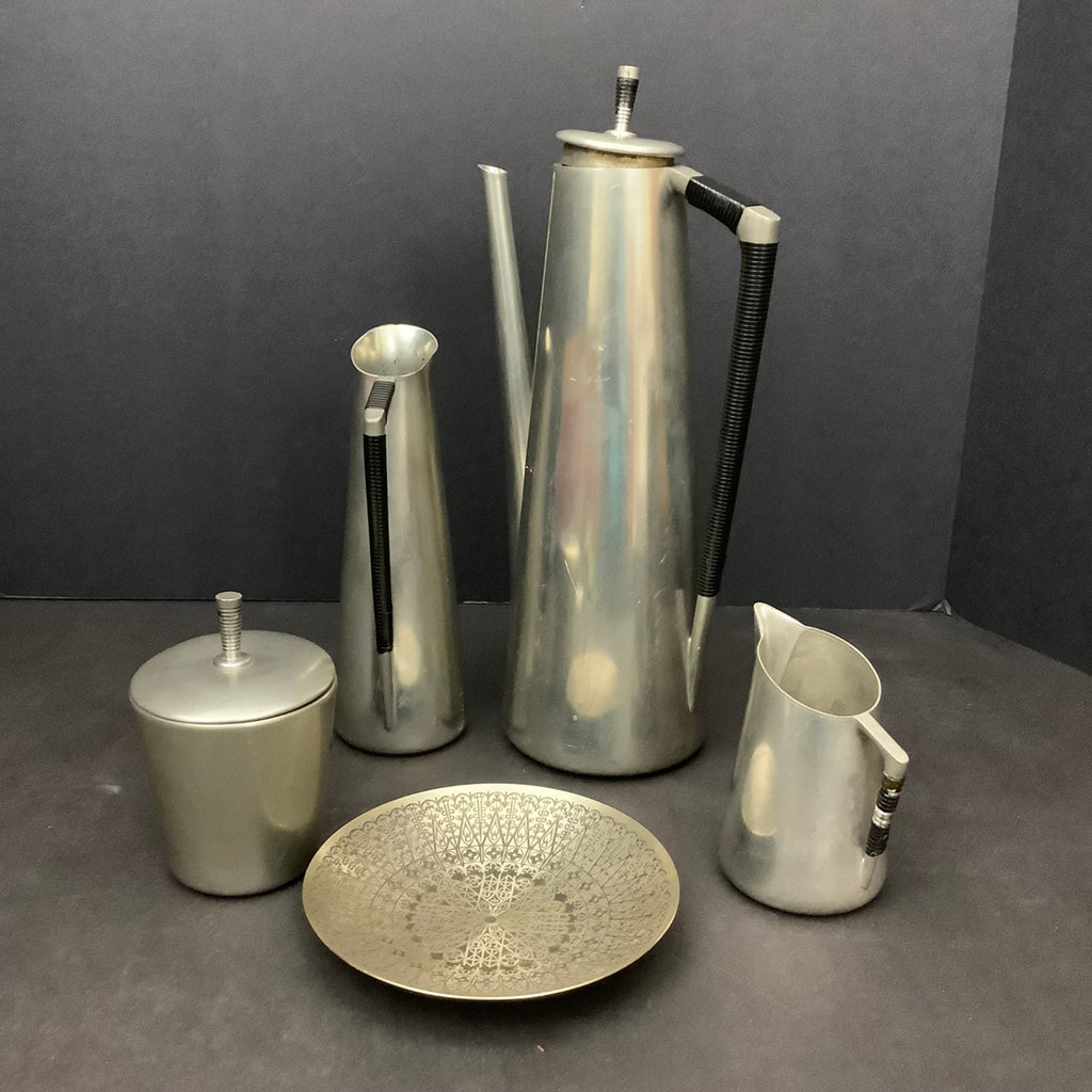 Vintage KMD Tiel Royal Holland Pewter Coffee Set - image 1 of 15