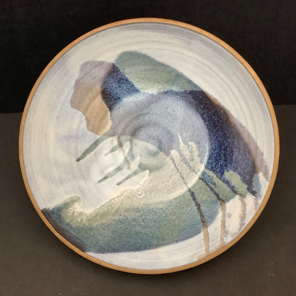 Vintage Stoneware Pottery In Blue - image 2 of 10