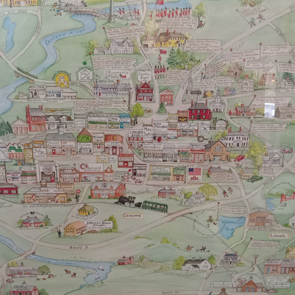 Illustrated Map Historic Concord, Massachusetts - image 3 of 7
