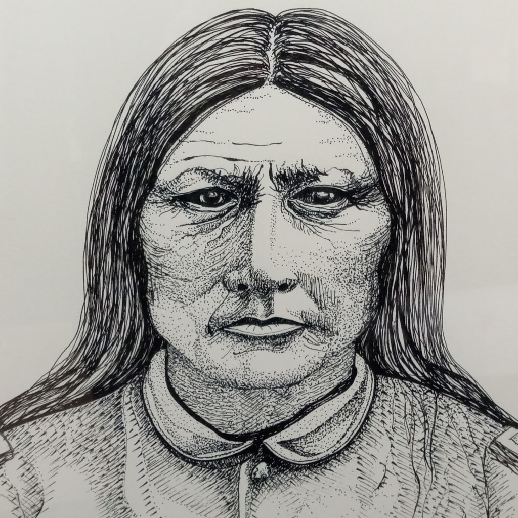 Arapaho Framed Pen & Ink Portraits / Ali Web - image 5 of 12