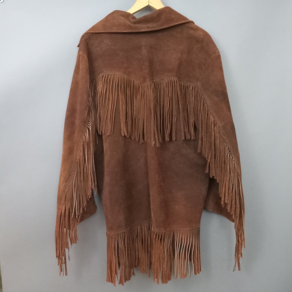 Vintage Fringe Suede Jacket - image 4 of 9