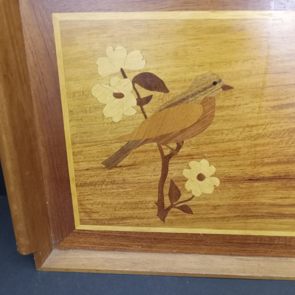 Vintage Inlaid Wood Serving Trays - image 7 of 9