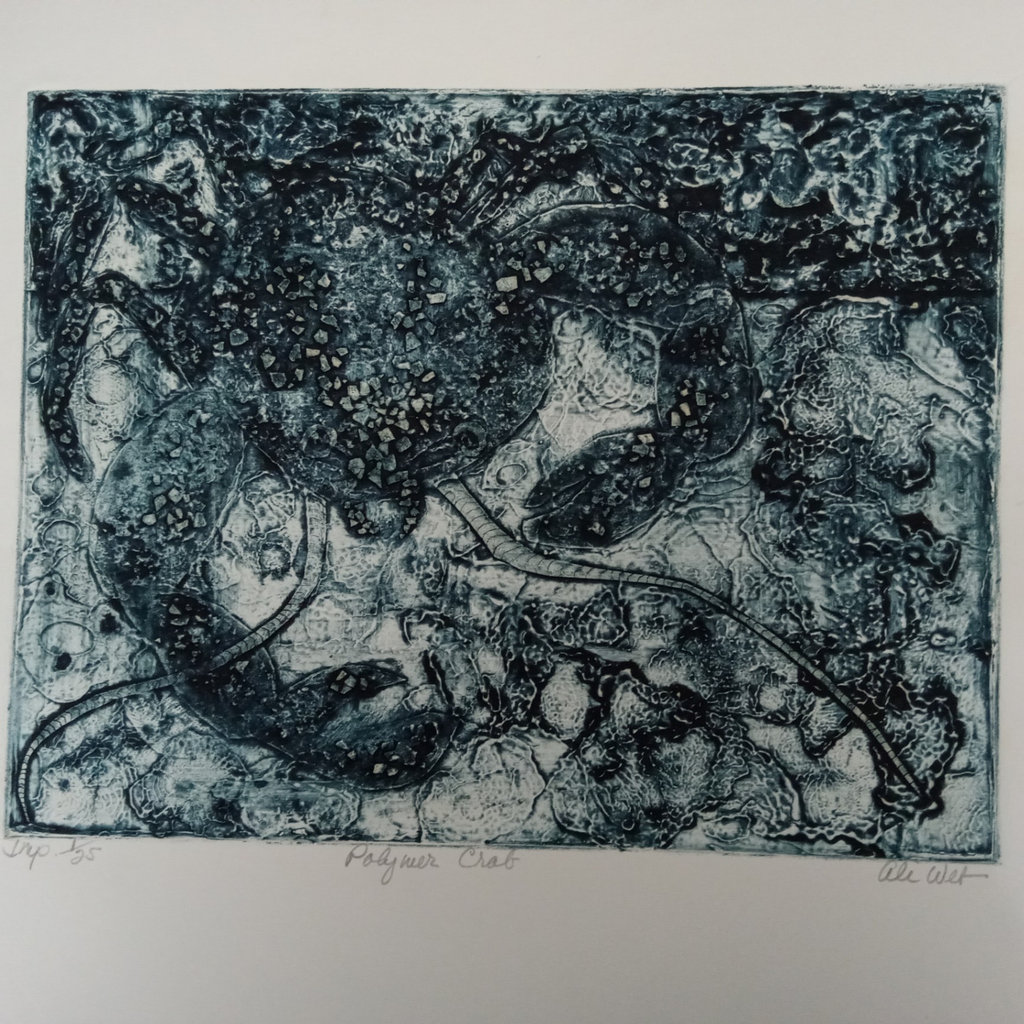 Polymer Crab / Ali Web Framed Woodcut Print - image 2 of 10
