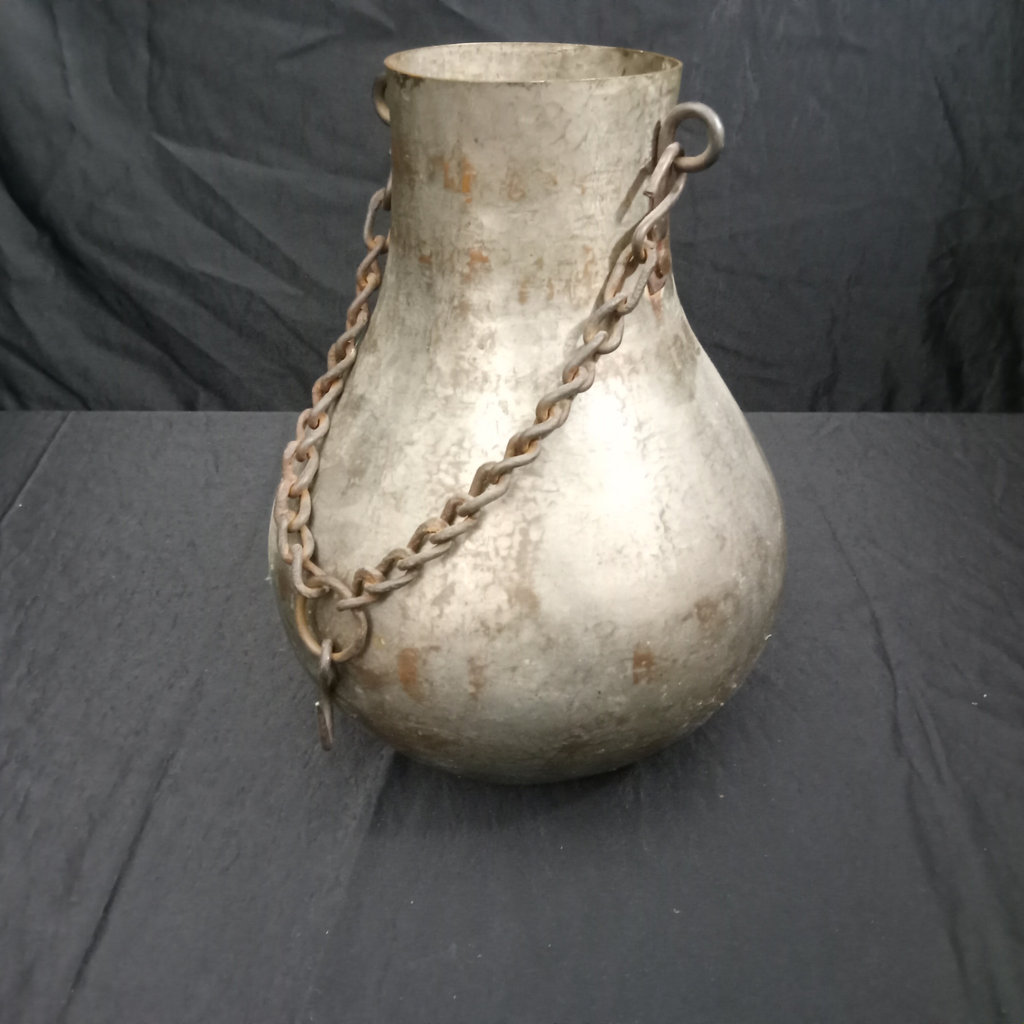 Antique Metal Hanging Oil Can / Planter - image 1 of 8