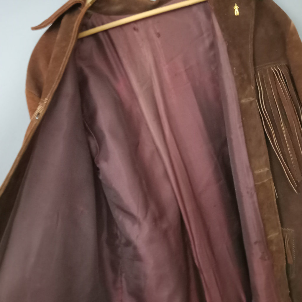 Vintage Fringe Suede Jacket - image 6 of 9