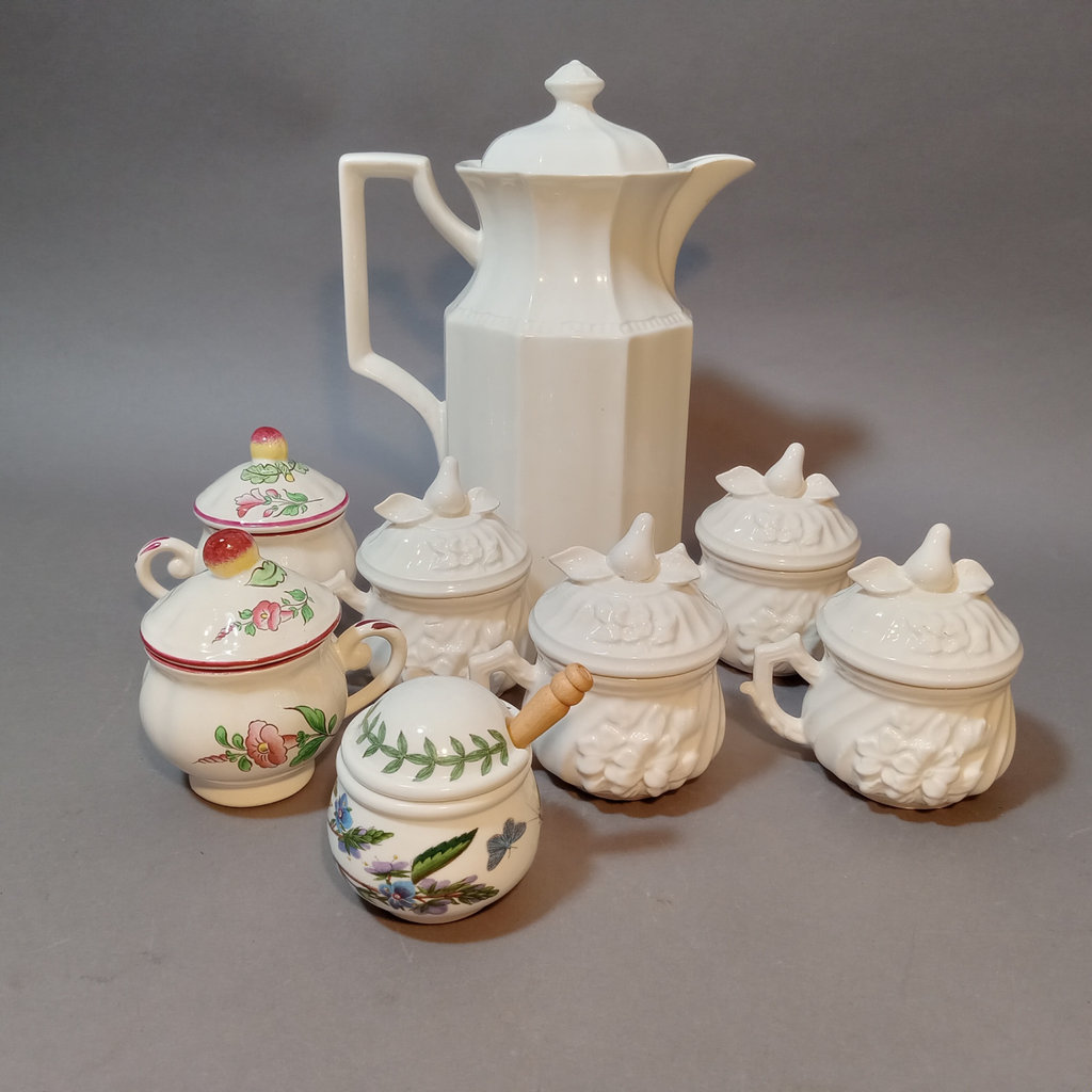 Ceramic Pitcher & Pots de Creme - image 1 of 18