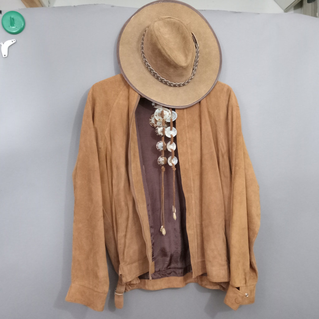 Vintage Leather Jacket & Hat - image 1 of 23