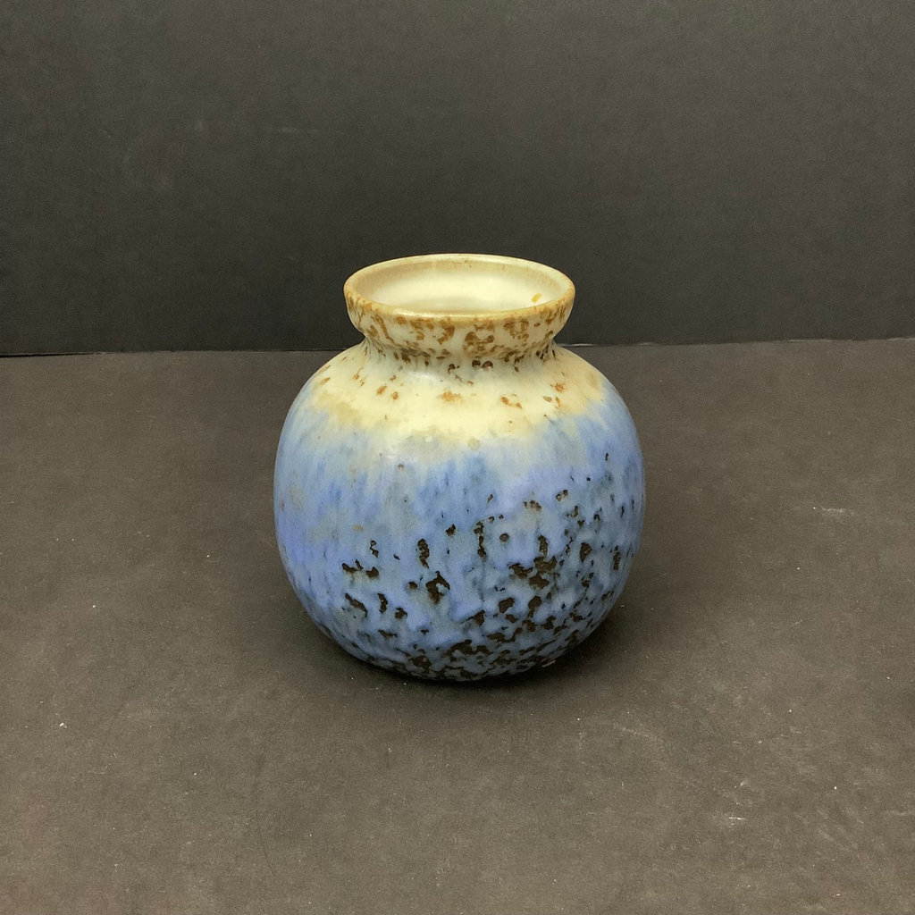 Vintage Stoneware Pottery In Blue - image 9 of 10