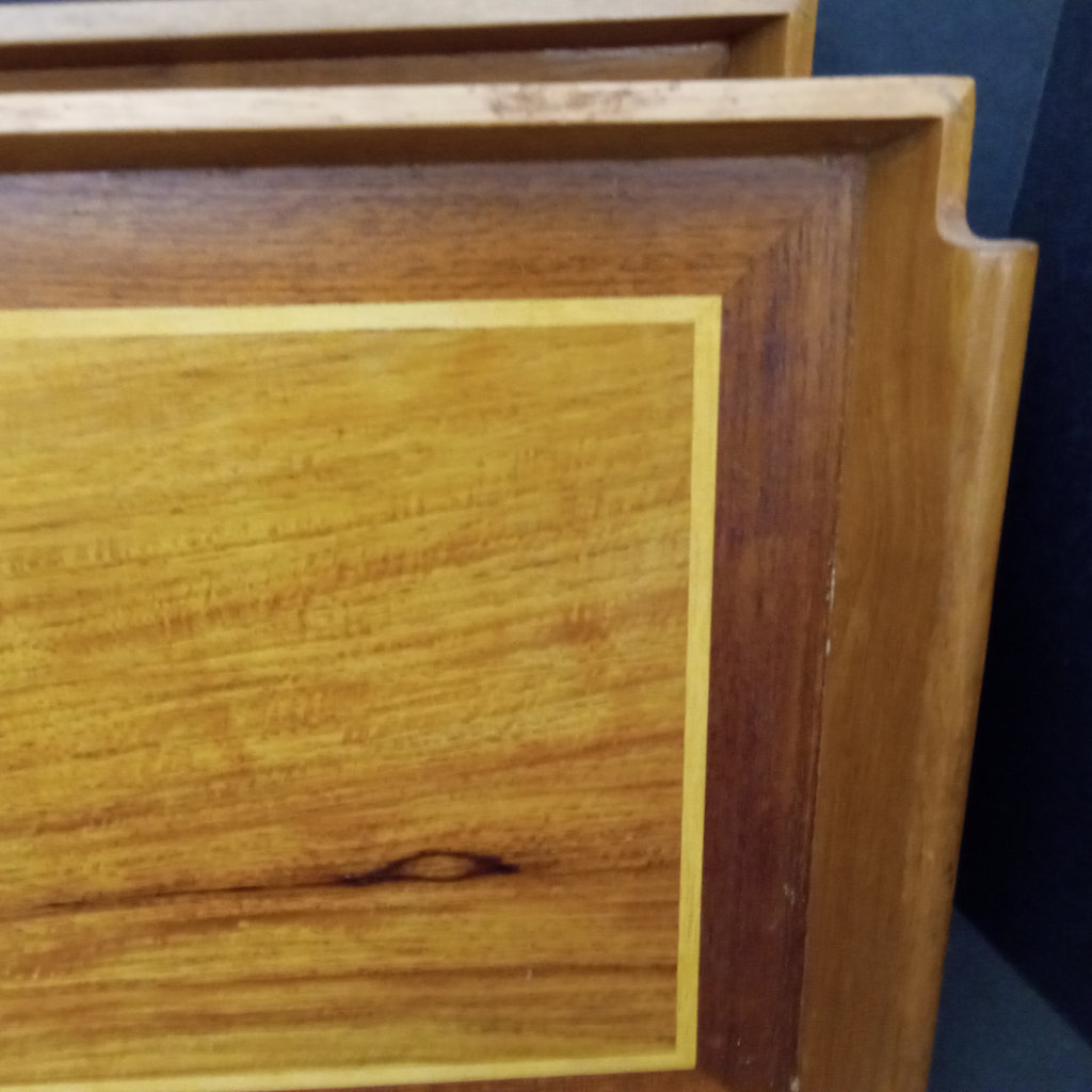 Vintage Inlaid Wood Serving Trays - image 8 of 9