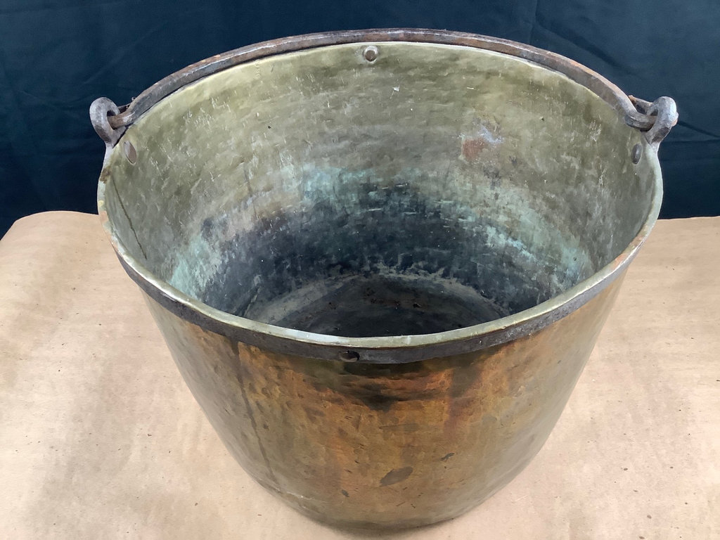 Hammered Copper & Steel Caldron - image 1 of 6