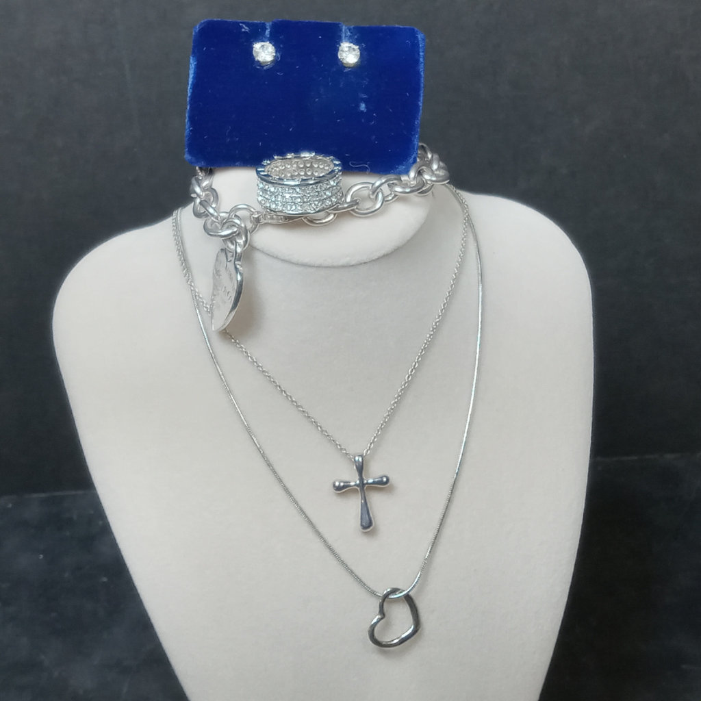 Silver Fashion Bling Jewelry - image 1 of 16