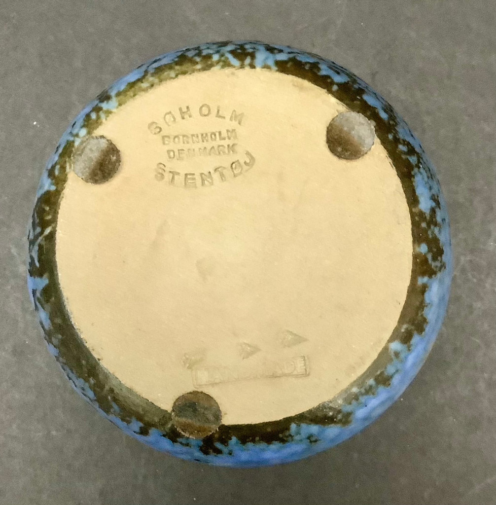 Vintage Stoneware Pottery In Blue - image 7 of 10