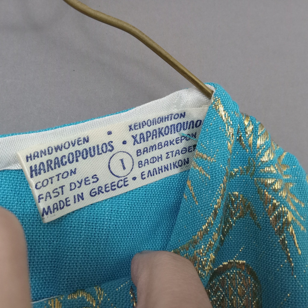 Vintage Handwoven Greek Dress - image 11 of 11