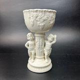 Renaissance By Lefton Cherub Grapes Compote or Planter Bowl Ceramic - thumbnail 1 of 8