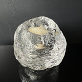 Kosta Boda Snowball Tealight Holder Glass Votive MCM Icy - thumbnail 1 of 5
