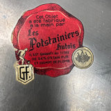 Belgian Pewter Plate Platter Les Potstaniers Hutois Hand Made French Provincial - thumbnail 6 of 6
