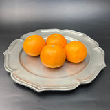 Belgian Pewter Plate Platter Les Potstaniers Hutois Hand Made French Provincial - thumbnail 1 of 6