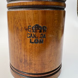 Vintage Canadian Spool and Bobbin Walkerton Wooden Pint Mug Vase Rustic Decor - thumbnail 8 of 8