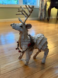 Rustic Reindeer Figurine Wood Themed - thumbnail 1 of 2