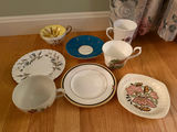 Lot of Random Teacups and Saucers Some Bone China - thumbnail 1 of 13