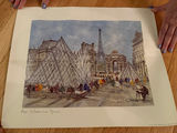 Paris Louvre Pyramid Art Print - thumbnail 1 of 2