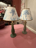 Antique Style Table Lamps - Shabby Chic Flowers - thumbnail 1 of 5