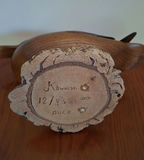 Hand-Carved Wooden Duck Sculpture, SIGNED AND NUMBERED - thumbnail 7 of 8