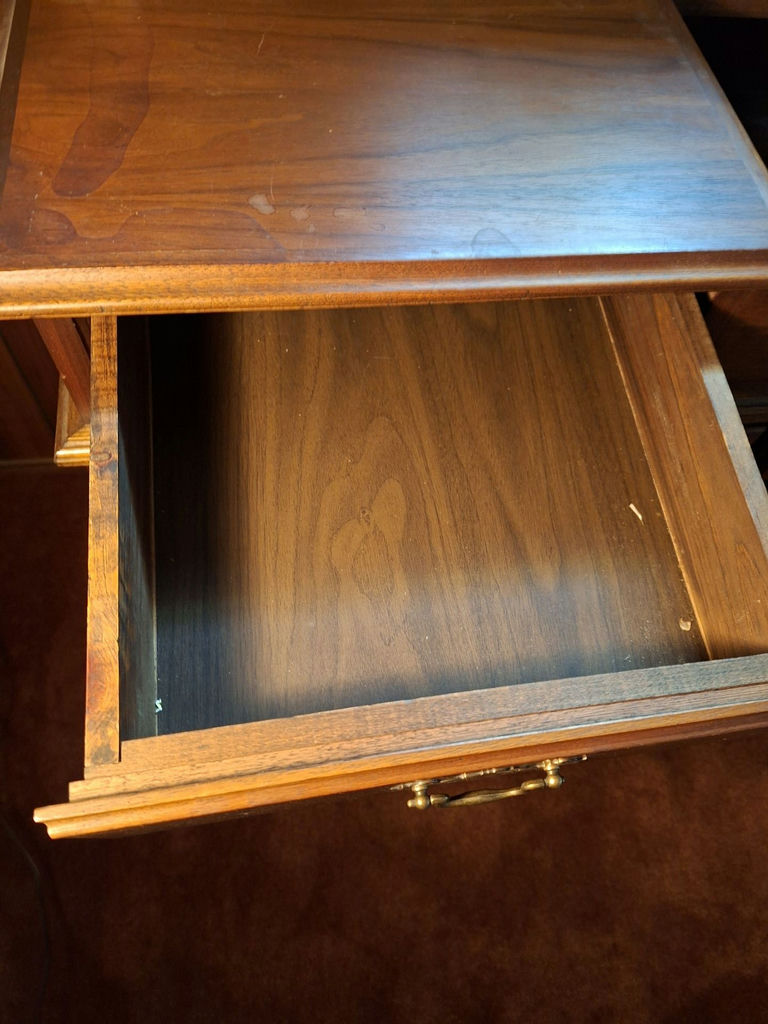 Wooden Cabinet with Drawers and Sliding Top Storage - image 5 of 9
