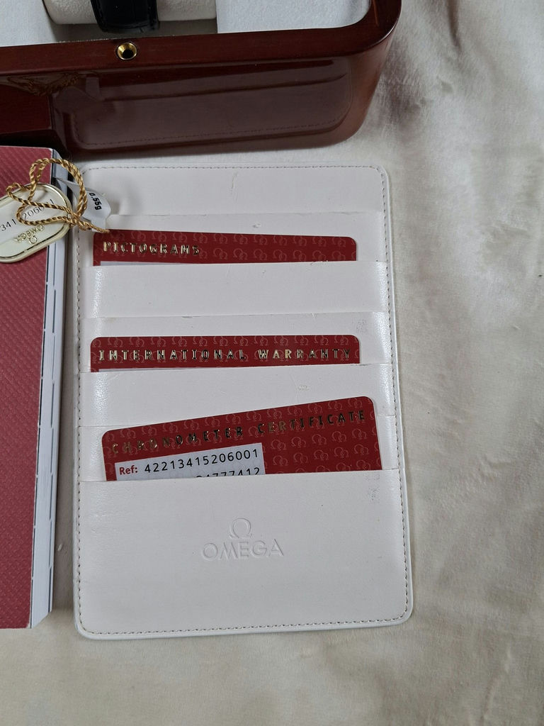 Omega De Ville Chronograph Wristwatch with Box and Papers, SUPER HIGH END EXPENSIVE WATCH - image 10 of 12