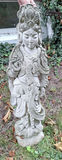 Concrete Asian Figure Garden Statue, HEAVY - thumbnail 1 of 4