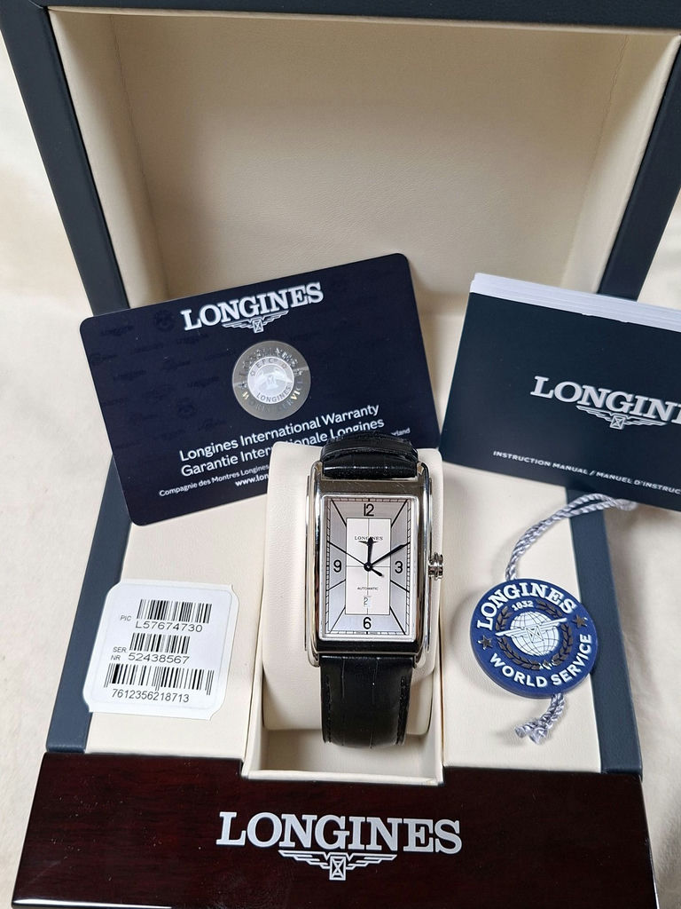 Longines Rectangular Wristwatch with Box and ALL PAPERWORK - image 2 of 10
