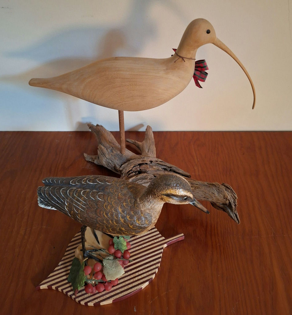 Two Wooden Bird Figurines - image 4 of 7