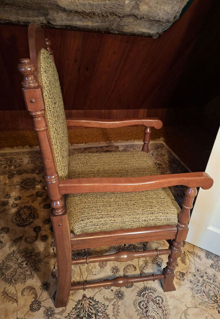 Massive Stunning Wood Chair - image 2 of 7
