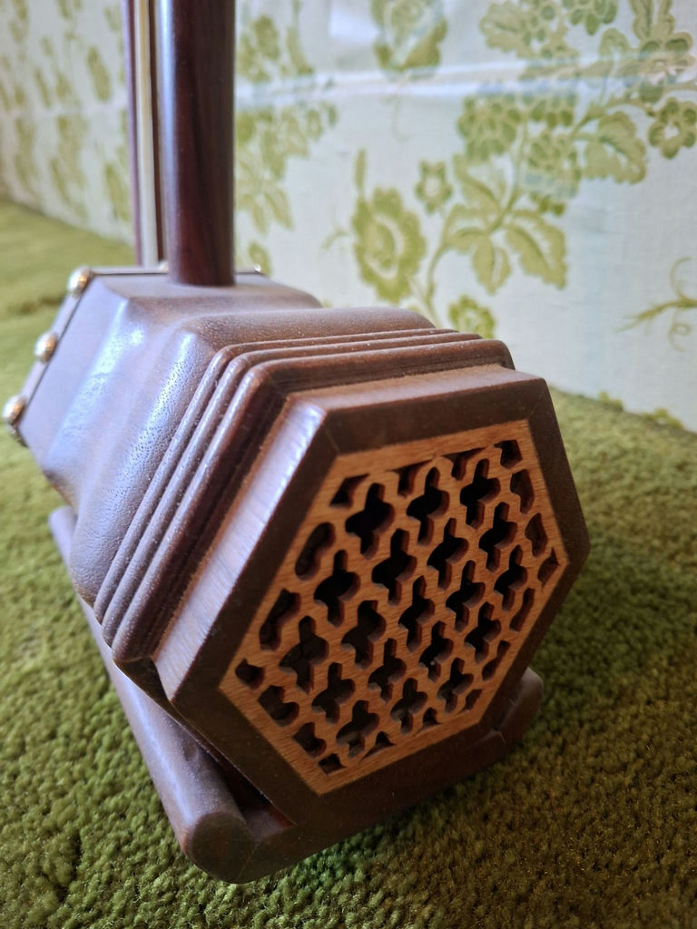 Wooden Two-String Bowed Instrument - image 3 of 8