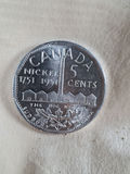 Two 1951 Canada Big Nickel 5 Cents Souvenir Coins - thumbnail 2 of 4