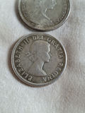 Two Canadian Silver Half Dollar 50C Coins 1963 and 1966 - thumbnail 4 of 7