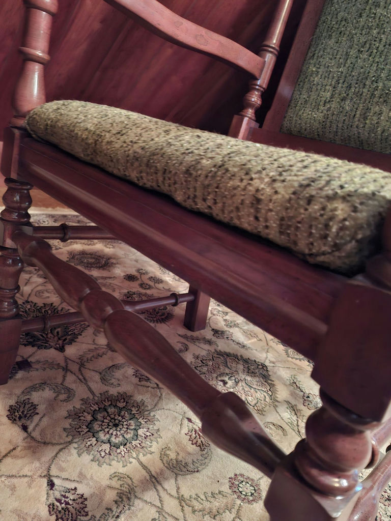 Massive Stunning Wood Chair - image 6 of 7
