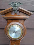 Wooden Wall-Mounted Weather Station Barometer Thermometer and Hygrometer - thumbnail 4 of 10