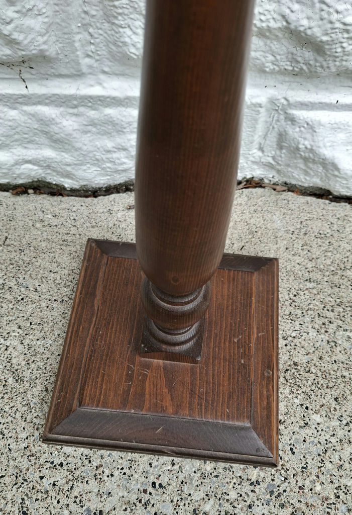Pair of Vintage Wooden Plant Pedestal Stands - image 6 of 10