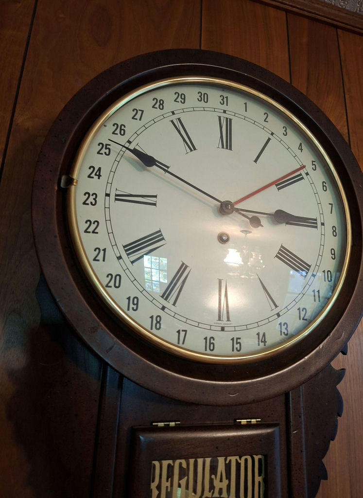 Wooden Regulator Wall Clock - image 3 of 7