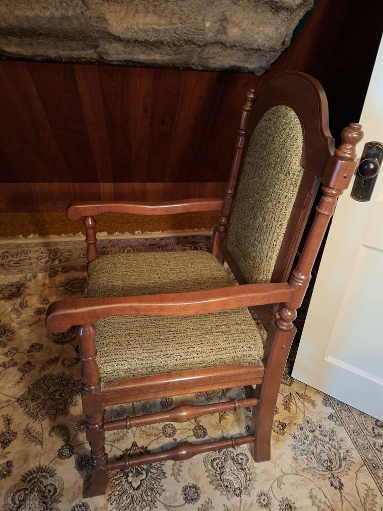 Massive Stunning Wood Chair - image 4 of 7