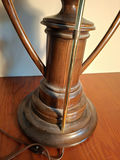 Stunning Handmade Wooden Table Lamp with Built-In Clock - thumbnail 4 of 8