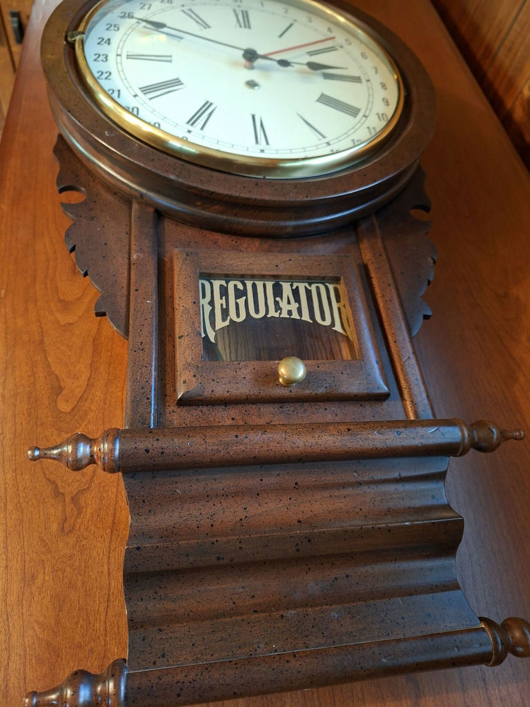 Wooden Regulator Wall Clock - image 6 of 7