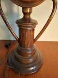 Stunning Handmade Wooden Table Lamp with Built-In Clock - thumbnail 8 of 8