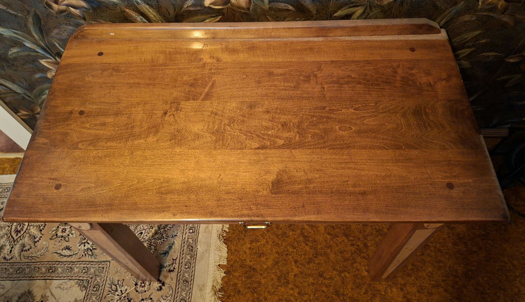 STUNNING Wooden Console Table with Drawers HANDMADE, Perfect For A Young Childs Desk - image 7 of 8