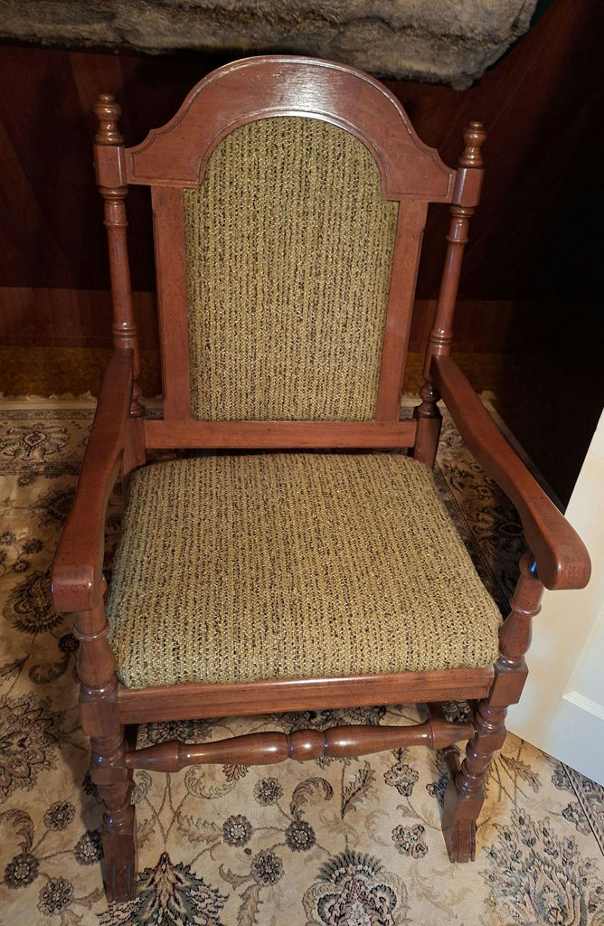 Massive Stunning Wood Chair - image 1 of 7