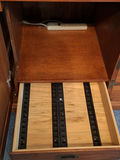 Wood Storage Cabinet with Drawers, STUNNING AND HEAVY - thumbnail 5 of 8